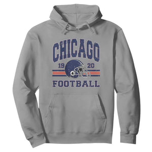 Chicago Football Lover Hoodie Windy City Pride Sports Fan TS02 Sport Gray Print Your Wear