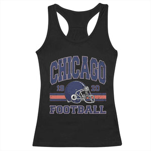 Chicago Football Lover Racerback Tank Top Windy City Pride Sports Fan TS02 Black Print Your Wear