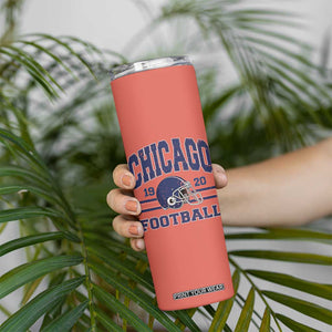 Chicago Football Lover Skinny Tumbler Windy City Pride Sports Fan TS02 Print Your Wear