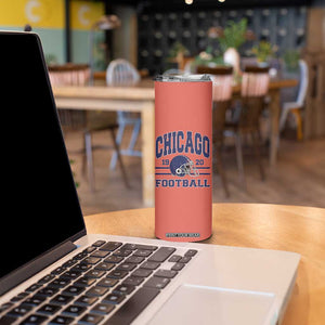 Chicago Football Lover Skinny Tumbler Windy City Pride Sports Fan TS02 Print Your Wear