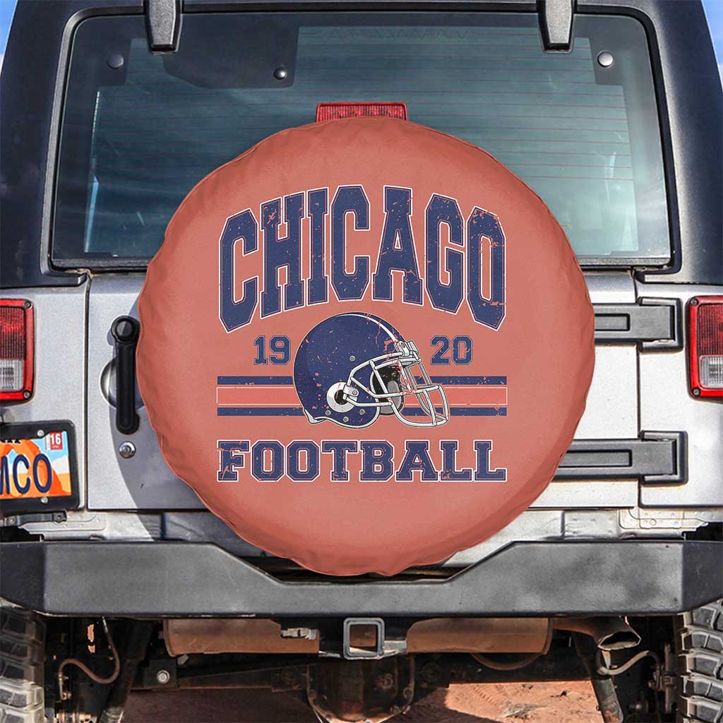 Chicago Football Lover Spare Tire Cover Windy City Pride Sports Fan TS02 No hole Orange Print Your Wear