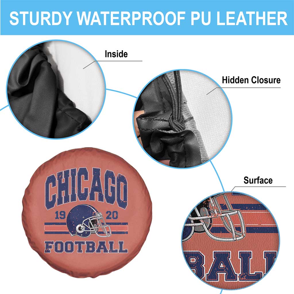 Chicago Football Lover Spare Tire Cover Windy City Pride Sports Fan TS02 Print Your Wear
