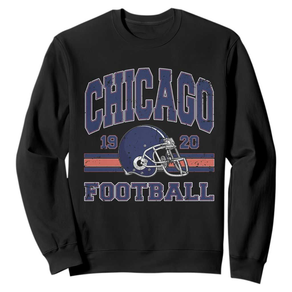 Chicago Football Lover Sweatshirt Windy City Pride Sports Fan TS02 Black Print Your Wear