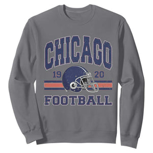 Chicago Football Lover Sweatshirt Windy City Pride Sports Fan TS02 Charcoal Print Your Wear