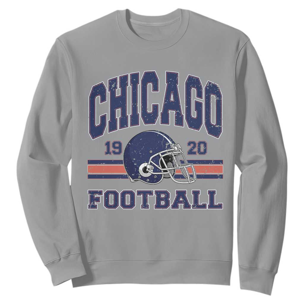 Chicago Football Lover Sweatshirt Windy City Pride Sports Fan TS02 Sport Gray Print Your Wear