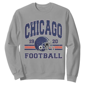 Chicago Football Lover Sweatshirt Windy City Pride Sports Fan TS02 Sport Gray Print Your Wear