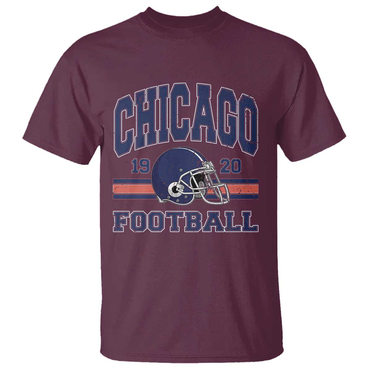 Chicago Football Lover T Shirt Windy City Pride Sports Fan TS02 Maroon Print Your Wear