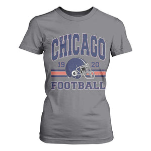 Chicago Football Lover T Shirt For Women Windy City Pride Sports Fan TS02 Charcoal Print Your Wear