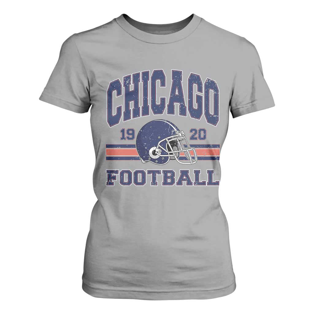 Chicago Football Lover T Shirt For Women Windy City Pride Sports Fan TS02 Sport Gray Print Your Wear
