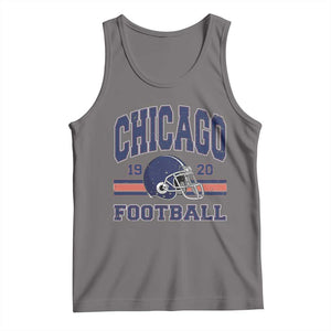 Chicago Football Lover Tank Top Windy City Pride Sports Fan TS02 Deep Heather Print Your Wear