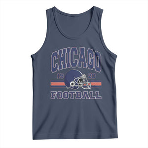 Chicago Football Lover Tank Top Windy City Pride Sports Fan TS02 Navy Print Your Wear