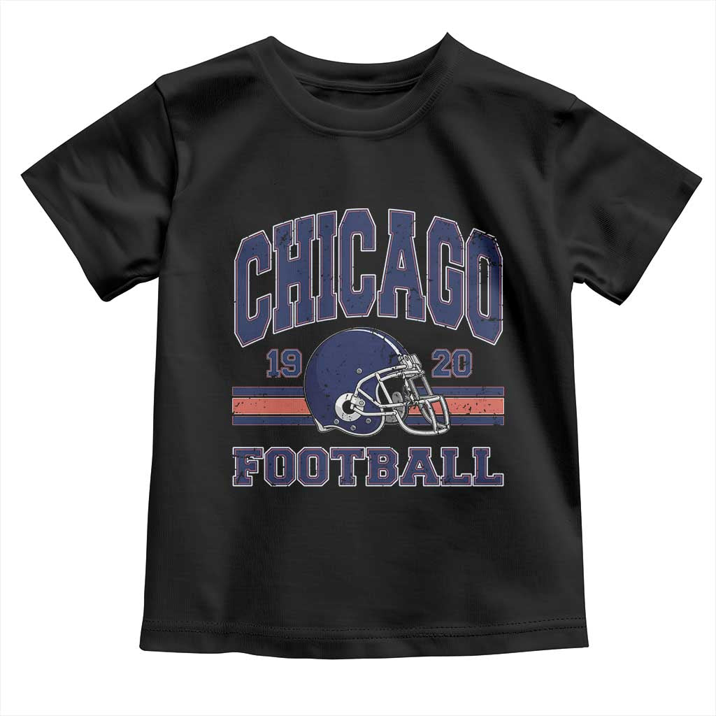 Chicago Football Lover Toddler T Shirt Windy City Pride Sports Fan TS02 Black Print Your Wear