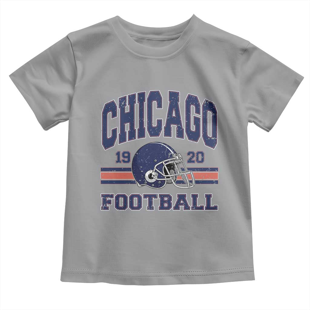 Chicago Football Lover Toddler T Shirt Windy City Pride Sports Fan TS02 Sport Gray Print Your Wear