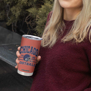 Chicago Football Lover Tumbler Cup Windy City Pride Sports Fan TS02 Print Your Wear