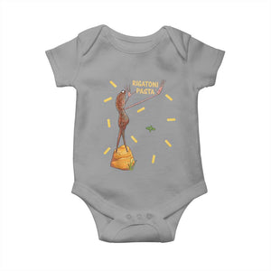 Funny Rigatoni Pasta Marcus The Worm Baby Onesie Dramatic Pasta Lover Foodie Meme TS02 Sport Gray Print Your Wear