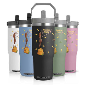Funny Rigatoni Pasta Marcus The Worm Flip Straw Tumbler Dramatic Pasta Lover Foodie Meme TS02 Print Your Wear