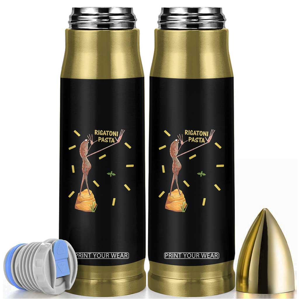 Funny Rigatoni Pasta Marcus The Worm Bullet Tumbler Dramatic Pasta Lover Foodie Meme TS02 Black Print Your Wear