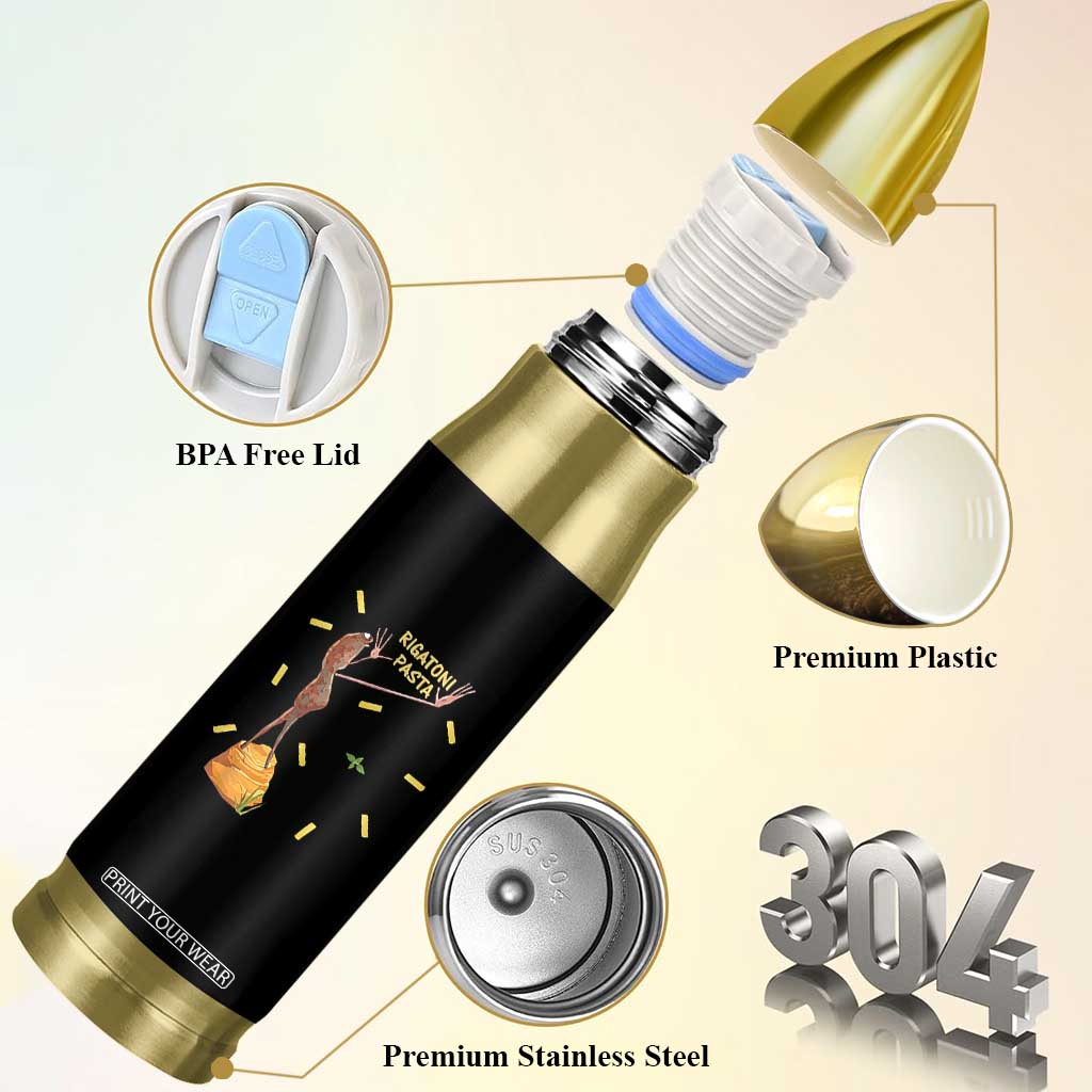 Funny Rigatoni Pasta Marcus The Worm Bullet Tumbler Dramatic Pasta Lover Foodie Meme TS02 Print Your Wear