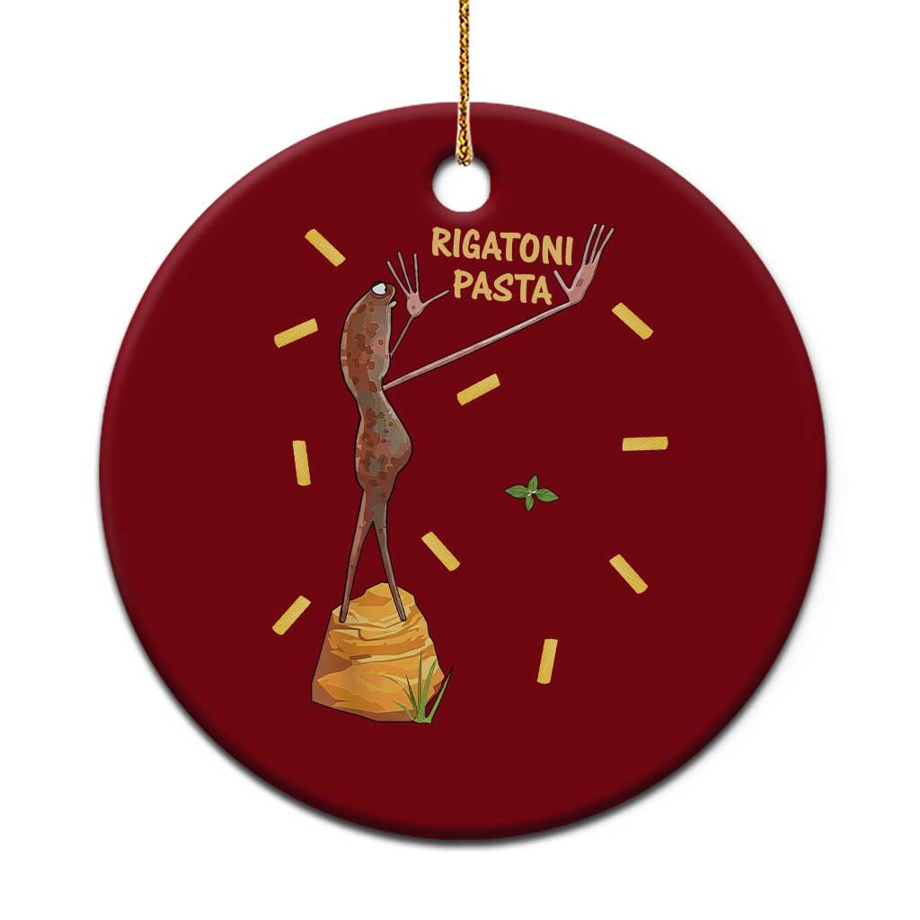 Funny Rigatoni Pasta Marcus The Worm Ceramic Ornament Dramatic Pasta Lover Foodie Meme TS02 1pc Red Print Your Wear