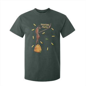 Funny Rigatoni Pasta Marcus The Worm T Shirt For Kid Dramatic Pasta Lover Foodie Meme TS02 Dark Forest Green Print Your Wear