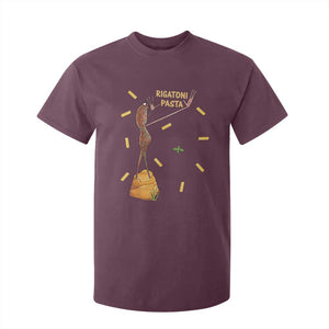 Funny Rigatoni Pasta Marcus The Worm T Shirt For Kid Dramatic Pasta Lover Foodie Meme TS02 Maroon Print Your Wear
