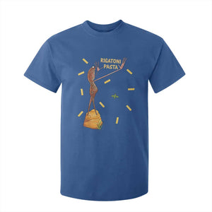 Funny Rigatoni Pasta Marcus The Worm T Shirt For Kid Dramatic Pasta Lover Foodie Meme TS02 Royal Blue Print Your Wear