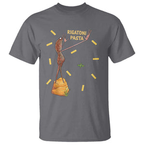 Funny Rigatoni Pasta Marcus The Worm T Shirt Dramatic Pasta Lover Foodie Meme TS02 Charcoal Print Your Wear