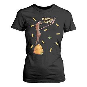 Funny Rigatoni Pasta Marcus The Worm T Shirt For Women Dramatic Pasta Lover Foodie Meme TS02 Black Print Your Wear