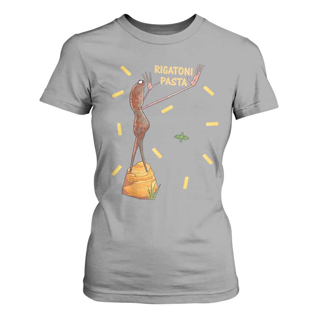 Funny Rigatoni Pasta Marcus The Worm T Shirt For Women Dramatic Pasta Lover Foodie Meme TS02 Sport Gray Print Your Wear