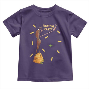 Funny Rigatoni Pasta Marcus The Worm Toddler T Shirt Dramatic Pasta Lover Foodie Meme TS02 Purple Print Your Wear