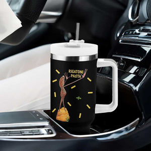 Funny Rigatoni Pasta Marcus The Worm Tumbler With Handle Dramatic Pasta Lover Foodie Meme TS02 Print Your Wear