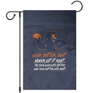 Good Better Best Garden Flag Never Let It Rest Motivational CFB TS02 Navy Print Your Wear