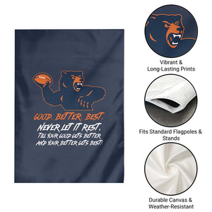 Good Better Best Garden Flag Never Let It Rest Motivational CFB TS02 Print Your Wear