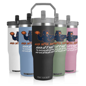 Good Better Best Flip Straw Tumbler Never Let It Rest Motivational CFB TS02 Print Your Wear