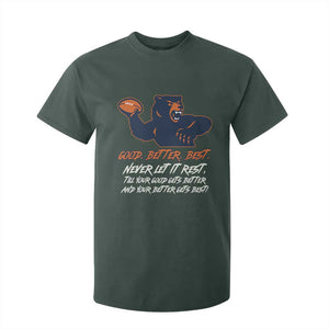 Good Better Best T Shirt For Kid Never Let It Rest Motivational CFB TS02 Dark Forest Green Print Your Wear