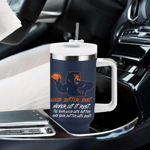 Good Better Best Tumbler With Handle Never Let It Rest Motivational CFB TS02 Print Your Wear