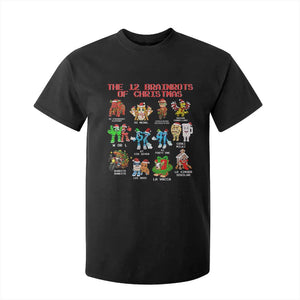 The 12 Brainrots of Christmas T Shirt For Kid Funny Cursed Meme Holiday Gag Gift TS02 Black Print Your Wear
