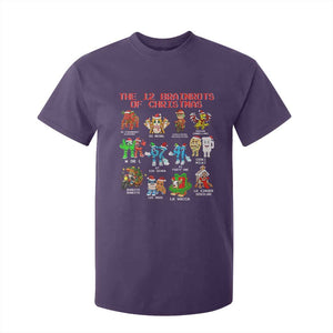 The 12 Brainrots of Christmas T Shirt For Kid Funny Cursed Meme Holiday Gag Gift TS02 Purple Print Your Wear