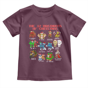 The 12 Brainrots of Christmas Toddler T Shirt Funny Cursed Meme Holiday Gag Gift TS02 Maroon Print Your Wear