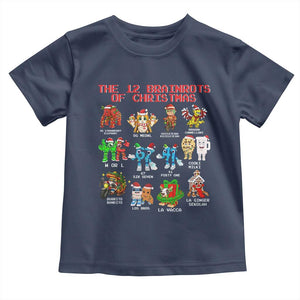 The 12 Brainrots of Christmas Toddler T Shirt Funny Cursed Meme Holiday Gag Gift TS02 Navy Print Your Wear