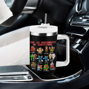 The 12 Brainrots of Christmas Tumbler With Handle Funny Cursed Meme Holiday Gag Gift TS02 Print Your Wear
