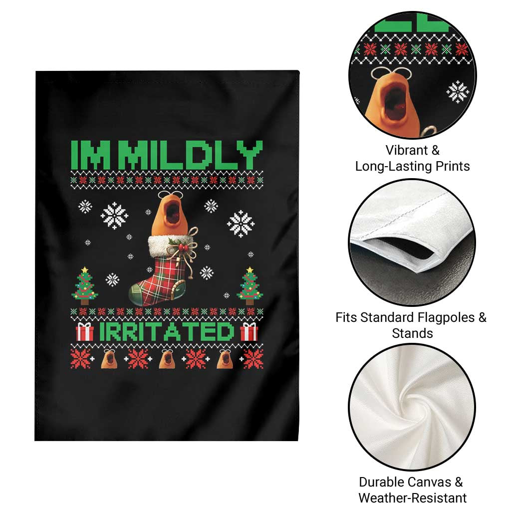 Mildly Irritated Marcus the Worm Meme Garden Flag Funny Christmas Stocking Weirdcore TS02 Print Your Wear