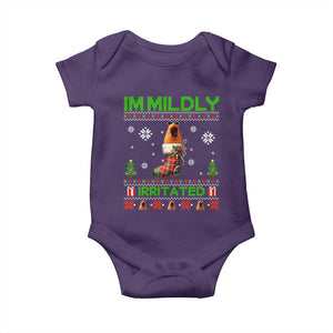 Mildly Irritated Marcus the Worm Meme Baby Onesie Funny Christmas Stocking Weirdcore TS02 Purple Print Your Wear