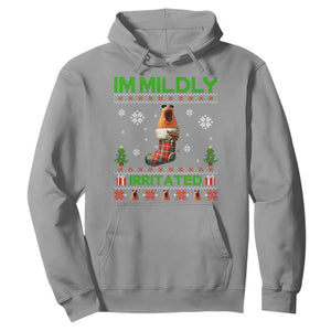 Mildly Irritated Marcus the Worm Meme Hoodie Funny Christmas Stocking Weirdcore TS02 Sport Gray Print Your Wear