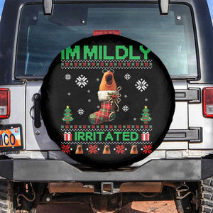 Mildly Irritated Marcus the Worm Meme Spare Tire Cover Funny Christmas Stocking Weirdcore TS02 No hole Black Print Your Wear