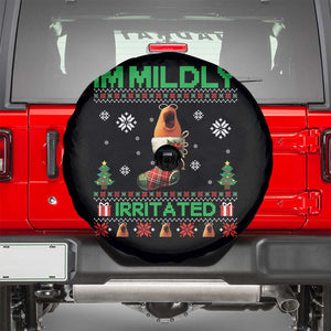 Mildly Irritated Marcus the Worm Meme Spare Tire Cover Funny Christmas Stocking Weirdcore TS02 Black Print Your Wear