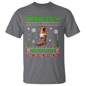 Mildly Irritated Marcus the Worm Meme T Shirt Funny Christmas Stocking Weirdcore TS02 Charcoal Print Your Wear