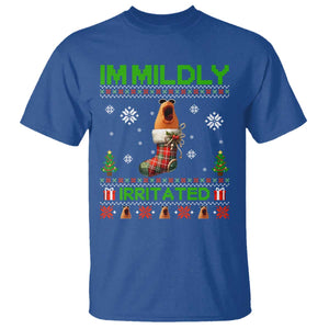Mildly Irritated Marcus the Worm Meme T Shirt Funny Christmas Stocking Weirdcore TS02 Royal Blue Print Your Wear
