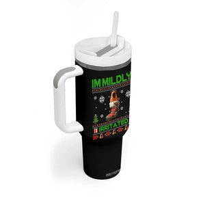 Mildly Irritated Marcus the Worm Meme Tumbler With Handle Funny Christmas Stocking Weirdcore TS02 Print Your Wear