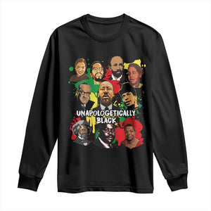 Civil Rights Leaders Long Sleeve Shirt Unapologetically Dope Black Inspiration TS02 Black Print Your Wear